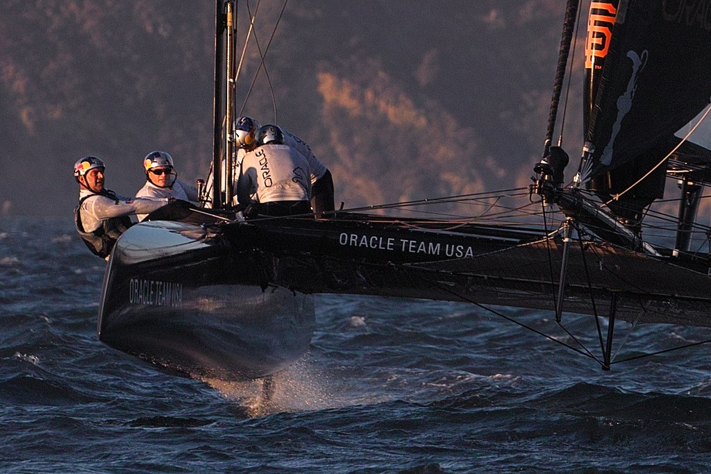 The final races just beat the sunset, barely. - ACWS San Francisco © Chuck Lantz http://www.ChuckLantz.com